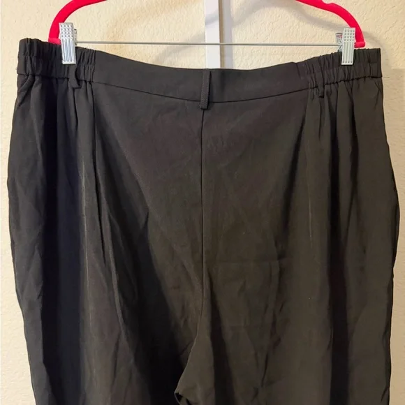 Cider Women's Black Pants 2X Office Baggy Casual Wear Comfortable Elastic - Picture 4 of 4